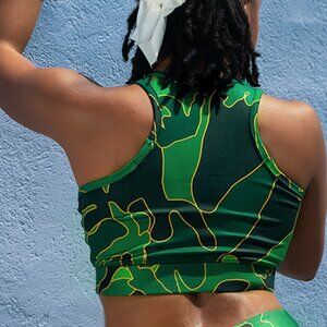 SM88 Green Jungle Sports Bra